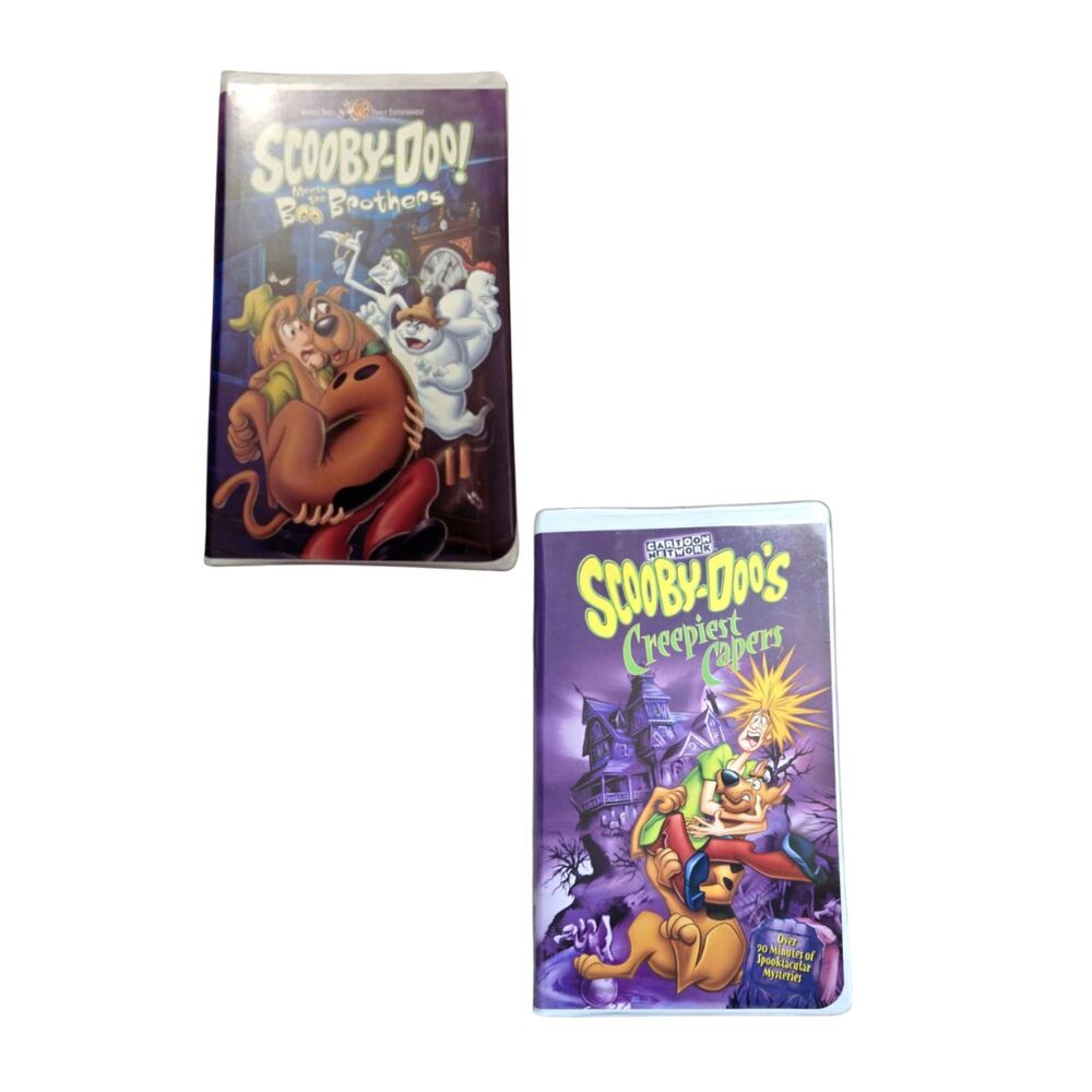 Scooby-Doo Meets the Boo Brothers (1987) + Creepiest Capers (2000) VHS Bundle